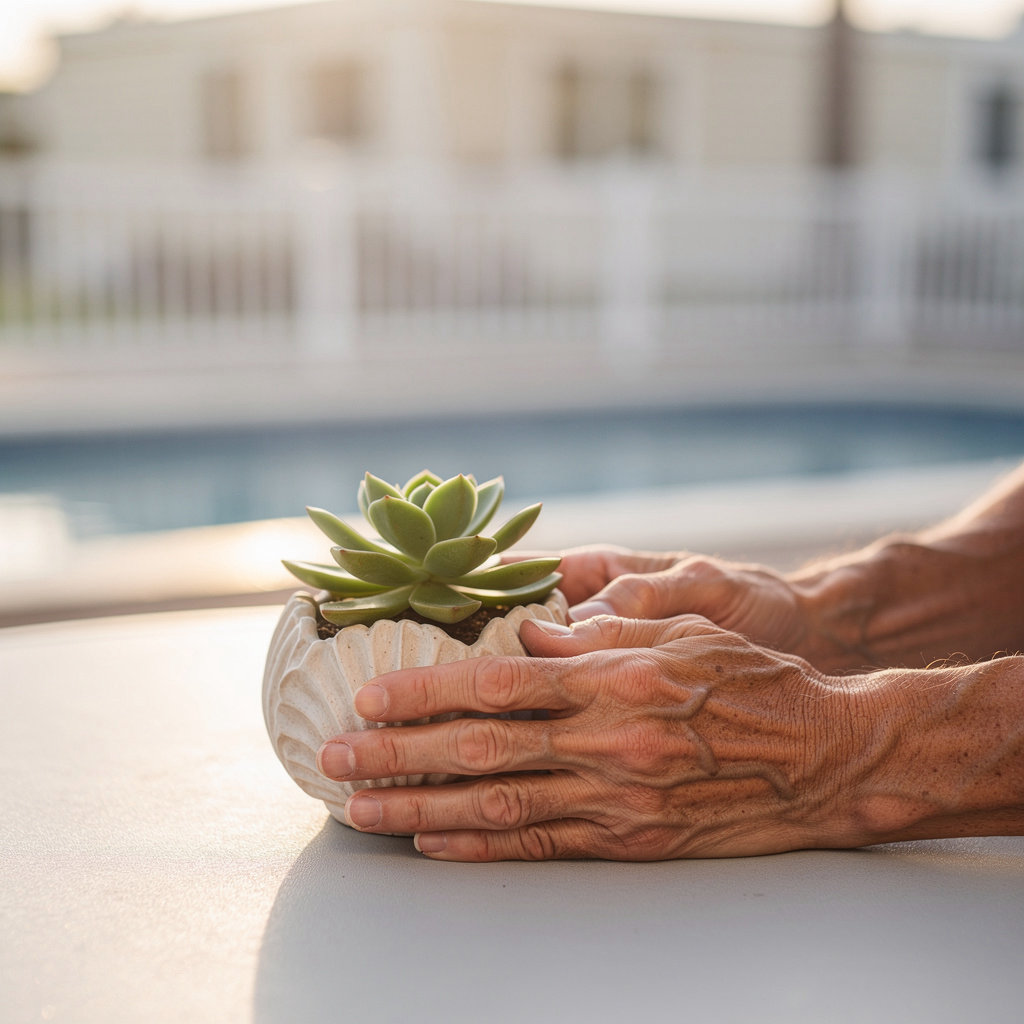 La Salina Mobile Village 55+ community in Oceanside showcasing friendly residents and coastal living atmosphere